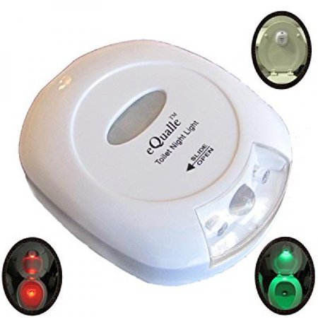 0642125156004 - TOILET NIGHT LIGHT COMPACT WITH SENSOR 2 COLORS STICK IT TO THE LID. HOME BATHROOM NIGHTLIGHT BOAT TRUCK PORTABLE TOILET USEFUL AND FUNNY GIFT BY EQUALLE (TM)