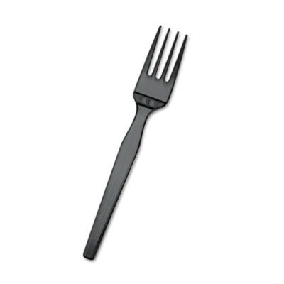 0642125166263 - DIXIE - SMARTSTOCK PLASTIC CUTLERY REFILL FORKS BLACK 40/PACK 24 PACKS/CARTON PRODUCT CATEGORY: BREAKROOM AND JANITORIAL/FOOD SERVICE SUPPLIES