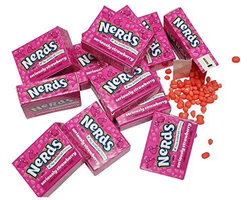 0642125420624 - WONKA NERDS CANDY 60 MINI BOXES STRAWBERRY FLAVOR ONLY PINK BOXES