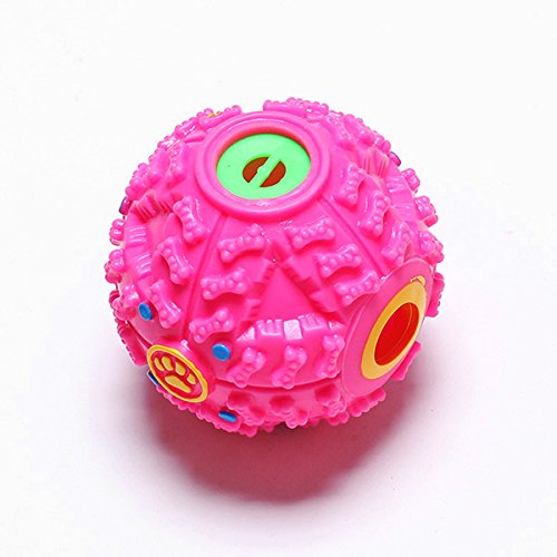 0642125455022 - GENERIC PET FOOD SQUEAKY SQUEAKER QUACK SOUND TOY CHEW TREAT FUN BALL PINK