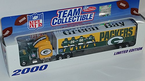 0642464003687 - GREEN BAY PACKERS 2000 NFL LIMITED EDITION DIE-CAST 1:80 TRACTOR-TRAILER SEMI TRUCK COLLECTIBLE