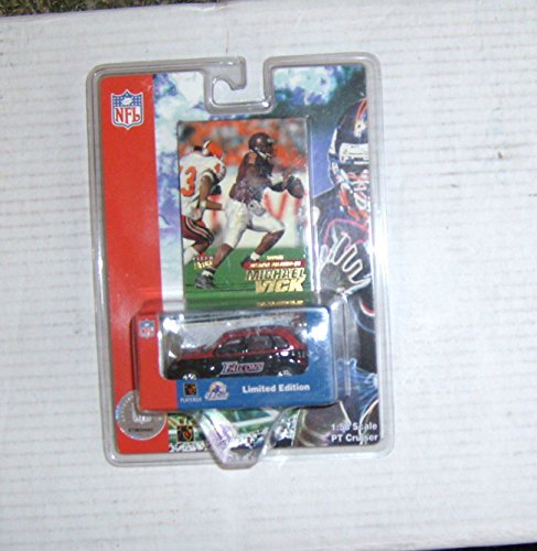 0642464007937 - 2001 DIECAST NFL PT CRUISER ATLANTA FALCONS WITH MICHAEL VICK VIRGINIA TECH FLEER ULTRA ROOKIE CARD BY WHITE ROSE-BRAND NEW!