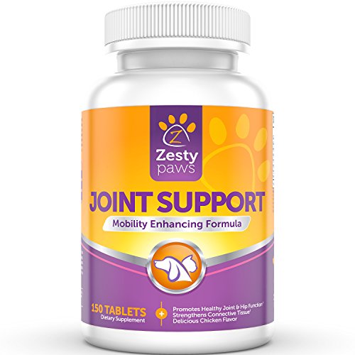 0642554392912 - JOINT AND HIP SUPPORT SUPPLEMENT FOR DOGS AND CATS - WITH GLUCOSAMINE AND CHONDROITIN- MOBILITY BOOSTING PAIN RELIEF FORMULA- RESTORES TISSUES AND REDUCES ARTHRITIS AND INFLAMMATION- 150 CHEWABLES