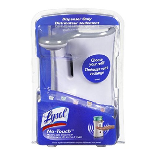 0642554862330 - LYSOL NO-TOUCH AUTOMATIC HAND SOAP DISPENSER ONLY-WHITE- 1 COUNT