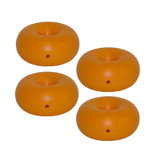 0642872922662 - 4 PACK OF PELICAN / HARDIGG ORANGE SKID-MATES AIR WITH T-NUTS. #35-630-225T. PRESENTED BY CVPKG.