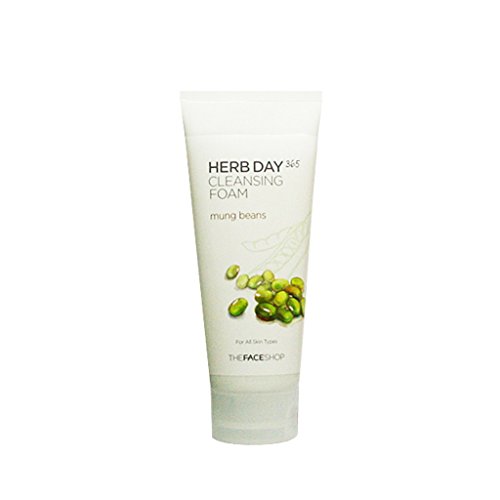 0642968575932 - THE FACE SHOP HERB DAY 365 MUNG BEANS CLEANSING FOAM 5.75 OZ/170ML