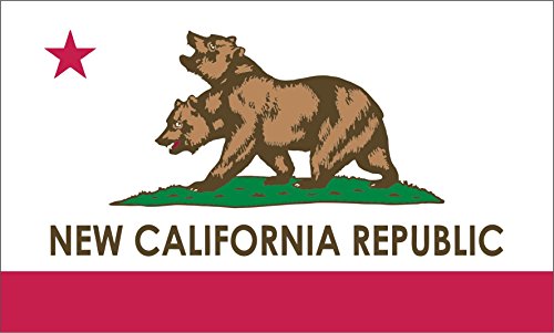 0643129313370 - FALLOUT FLAG | NEW CALIFORNIA REPUBLIC | 3X5 FT / 90X150CM | LONG LASTING FLAG