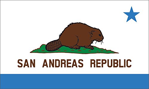 0643129313400 - GTA FLAG | STATE OF SAN ANDREAS | 3X5 FT / 90X150CM | LONG LASTING FLAG