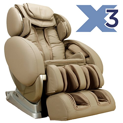 0643131959214 - INFINITYTM IT-8500X3 3D AUTO EXTEND NECK DECOMPRESSION STRETCH SPINAL ALIGNMENT MASSAGE CHAIR TAUPE NEW