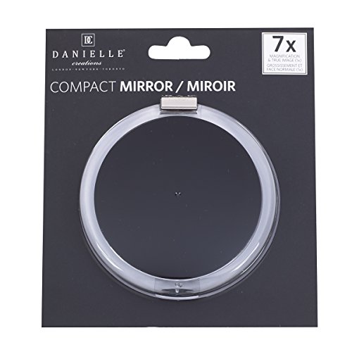0064323090698 - ROUND ACRYLIC COMPACT 7X MAGNIFICATION WITH BLACK ACCENT