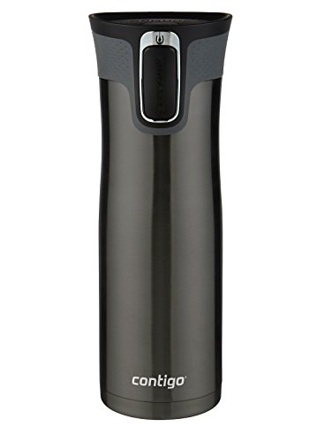 0643380976857 - CONTIGO AUTOSEAL WEST LOOP VACUUM INSULATED STAINLESS STEEL TRAVEL MUG WITH EASY CLEAN LID, 20OZ, BLACK