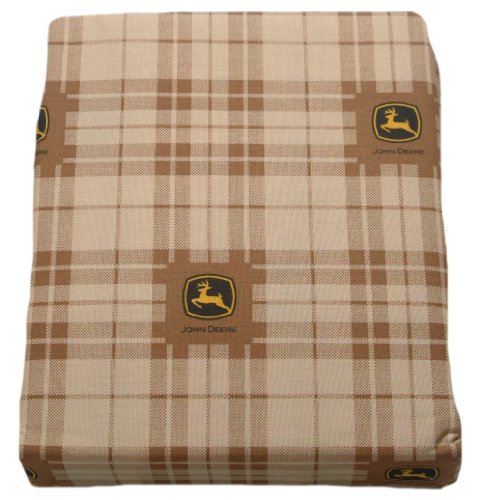 0643475610970 - JOHN DEERE BEDDING TRADITIONAL TRACTOR AND PLAID COLLECTION, 3-PIECE SHEET SET, TWIN SIZE