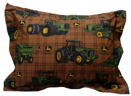 0643475611847 - JOHN DEERE BEDDING TRADITIONAL TRACTOR AND PLAID COLLECTION, PILLOW SHAM, 20 BY 26-INCH
