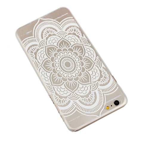0643485199038 - GENERIC FOR IPHONE 6 MANDALA PATTERN FLOWER WHITE HARD CASE SKIN COVER FOR IPHONE 6 4.7INCH