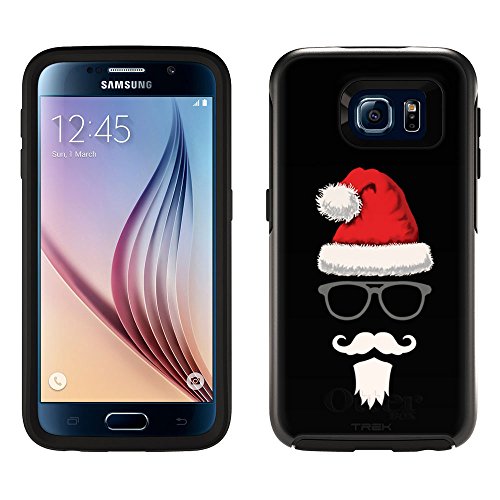 0643664606166 - SKIN DECAL FOR OTTERBOX SYMMETRY SAMSUNG GALAXY S6 CASE - SANTA WITH MUSTACHE AND BEARD