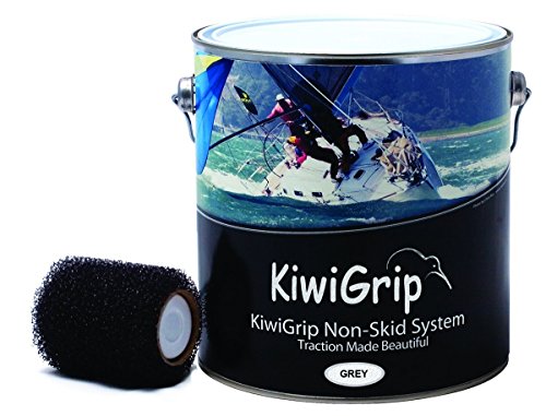 0643749774599 - KIWI GRIP NON-SKID DECK SYSTEM WITH ROLLER, GREY, 1 L