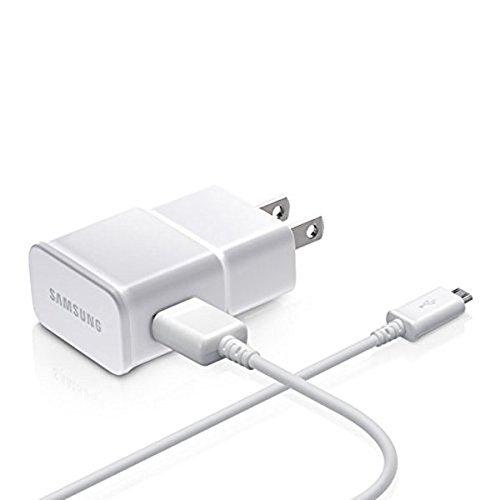 0643818709910 - SAMSUNG OEM ADAPTER WITH 5-FEET MICRO USB DATA SYNC CHARGING CABLES - NON-RETAIL PACKAGING - WHITE
