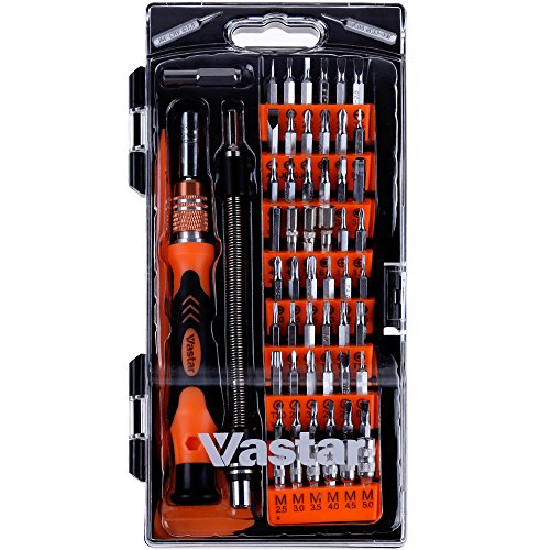 0643824967632 - VASTAR 62 IN 1 WITH 56 BIT MAGNETIC DRIVER KIT, PRECISION SCREWDRIVER SET SMART PHONE REPAIR TOOL KIT FOR IPHONE 7, IPHONE 7 PLUS AND OTHER PHONES, LAPTOPS, GAME CONSOLES AND OTHER ELECTRONICS