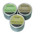 0643948006187 - AROMATHERAPY CANDLES BERGAMOT & LIME EUCALYPTUS & PEPPERMINT CINNAMON & SPICE EACH MADE WITH PURE ESSENTIAL OILS 24 IN