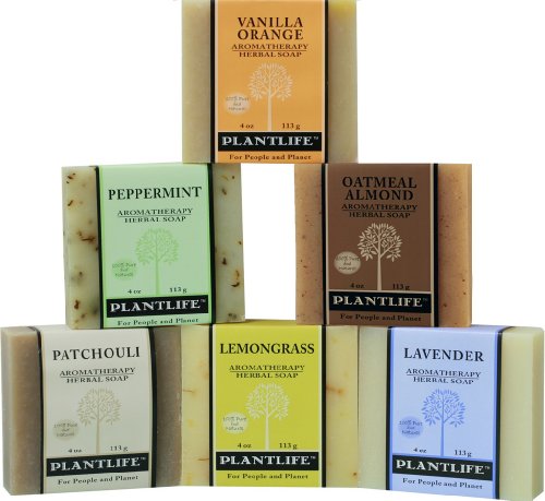 0643948006675 - TOP 6 NATURAL AROMATHERAPY HERBAL SOAPS - 4 OZ EACH
