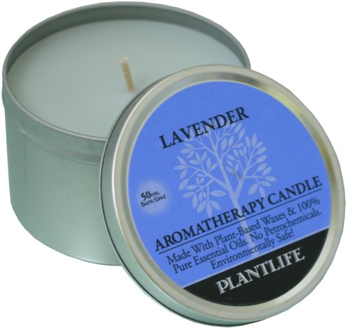 0643948008341 - LAVENDER AROMATHERAPY CANDLE- MADE WITH 100% PURE ESSENTIAL OILS - 6OZ TIN