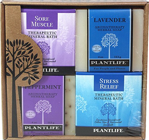 0643948107747 - 4 PACK AROMATHERAPY HERBAL SOAP /THERAPEUTIC MINERAL SALT COMBO RELIEF