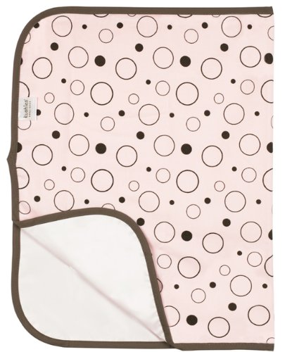 0064408602839 - DELUXE FLANNEL CHANGE PAD PINK CRAZY BUBBLES