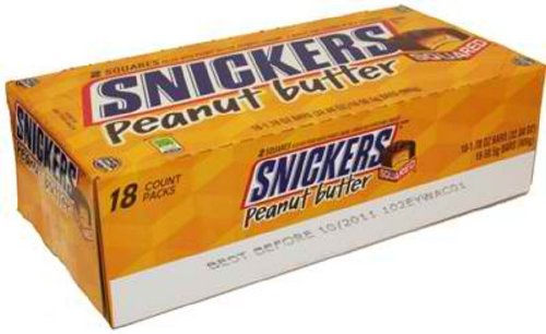0644209201761 - SNICKERS PEANUT BUTTER SQUARED 18CT