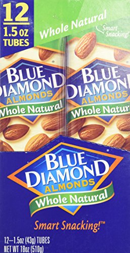 0644220047997 - TJ8 BLUE DIAMOND ALMONDS WHOLE NATURAL SMART SNACKING - 12PACK OF 1.5 OZ