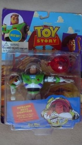 0064442628758 - 1995 THINKWAY TOYS DISNEY TOY STORY 5 ACTION FIGURE - INFRARED BUZZ LIGHTYEAR