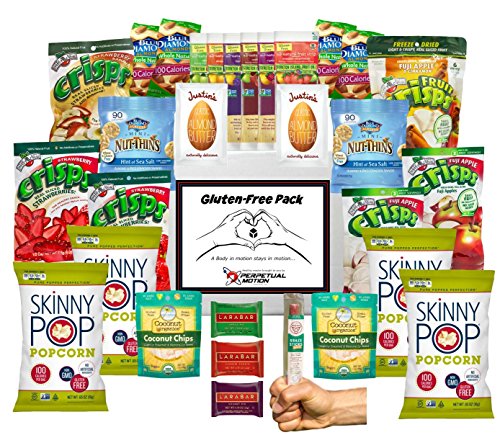 6444516528094 - GLUTEN FREE SNACK FOOD GIFT BOX, SMALL SIZE 30 QUALITY ITEMS, INCLUDES FREE BONUS GLUTEN FREE LIVING TIPS AND TRICKS
