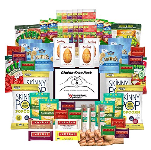 6444516528117 - GLUTEN FREE SNACK FOOD GIFT BOX, LARGE SIZE 55 QUALITY ITEMS,INCLUDES FREE BONUS GLUTEN FREE LIVING TIPS AND TRICKS