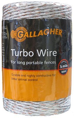 Gallagher G62089 Turbo Wire Fence 2624-Feet White