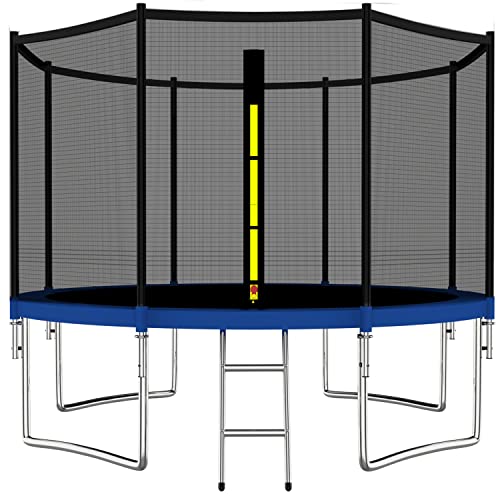 6445374712045 - TRAMPOLINE 12FTJUMP RECREATIONAL TRAMPOLINES WITH ENCLOSURE NET COMBO BOUNCE OUTDOOR TRAMPOLINE FOR KIDS FAMILY HAPPY TIME
