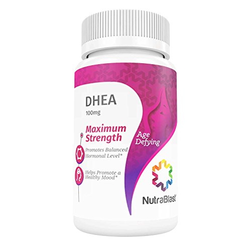 0644766065448 - NUTRABLAST DHEA 100MG DEHYDROEPIANDROSTERONE - NON-GMO - SUPPORTS CARDIAC & COGNITIVE FUNCTION, HEALTHY METABOLISM, LIBIDO, BALANCED HORMONE LEVELS - MADE IN USA (30 CAPSULES)