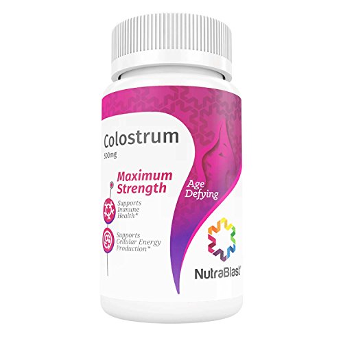 0644766065516 - NUTRABLAST BOVINE COLOSTRUM 500MG IMMUNOGLOBULIN - MAXIMUM STRENGTH - SUPPORTS METABOLISM REGULATION, NUTRIENT ABSORPTION, ENERGY PRODUCTION AND IMMUNE SYSTEM - MADE IN USA (100 CAPSULES)