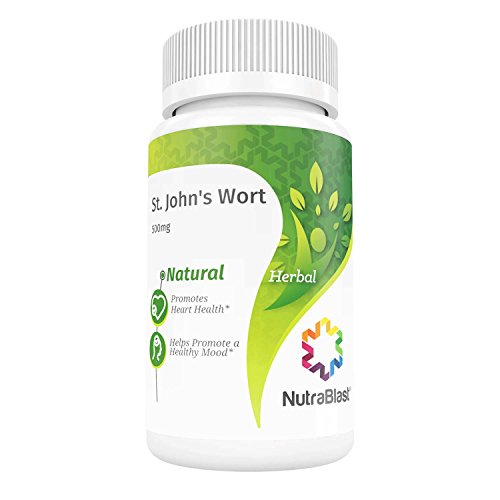 0644766065806 - NUTRABLAST ST. JOHN'S WORT 500MG FROM FLOWER HEADS POWDER & EXTRACT - NON-GMO - SUPPORTS HEALTHY MOOD, FOCUS, MEMORY, AND MENTAL CLARITY - MADE IN USA (100 CAPSULES)