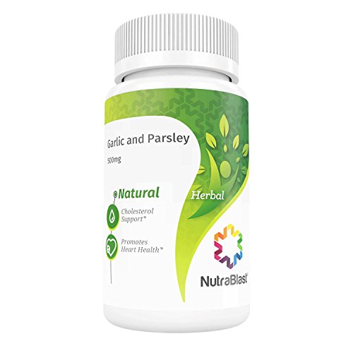 0644766065820 - NUTRABLAST GARLIC AND PARSLEY 500MG EXTRACT W/ CHLOROPHYLL - ODORLESS - SUPPORTS LOW CHOLESTEROL, HEALTHY BLOOD PRESSURE LEVELS, IMMUNE SYSTEM, HAIR, SKIN AND NAILS HEALTH - MADE IN USA (100 SOFTGELS)