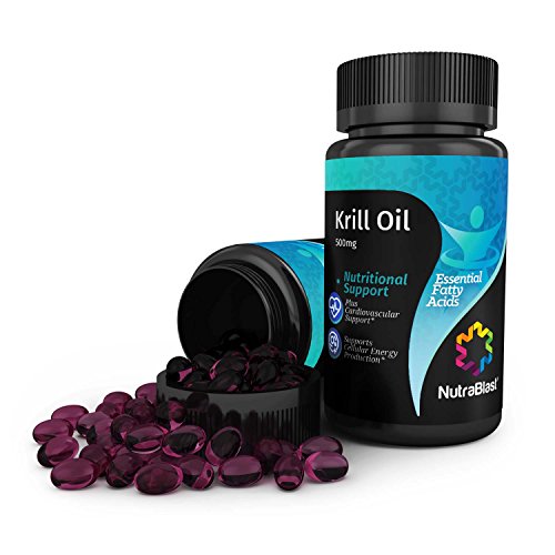 0644766065899 - NUTRABLAST KRILL OIL 500MG ESSENTIAL FATTY ACIDS OMEGA 3-6-9, PHOSPHOLIPIDS AND ASTAXANTHIN - NON-GMO - BURPLESS - SUPPORTS FAT BURNING, HEART, SKIN, AND BRAIN HEALTH - MADE IN USA (60 SOFTGELS)