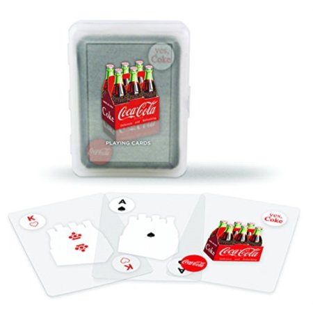 0644766099764 - COCA-COLA CLEAR PLAYING CARDS (4-PACK)
