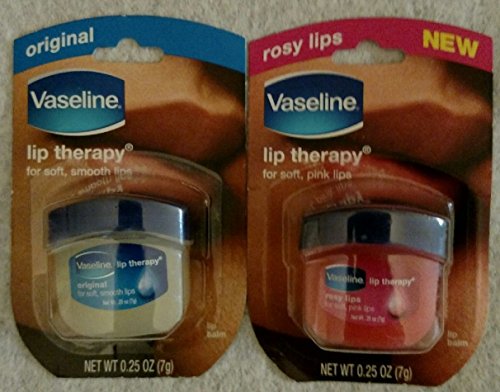 0644766998357 - 2 PACK VASELINE LIP THERAPY: ROSY LIPS & ORIGINAL MINIS