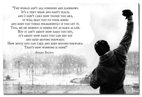 6447822616196 - DECORATIVE POSTERS ROCKY BALBOA MOTIVATIONAL QUOTES ART CUSTOM POSTER 20X30 INCH