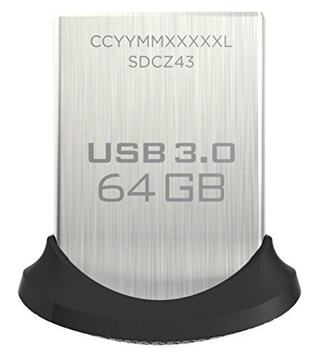 0644945189712 - SANDISK ULTRA FIT CZ43 64GB USB 3.0 LOW-PROFILE FLASH DRIVE UP TO 130MB/S READ- SDCZ43-064G-G46