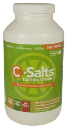 0645017000126 - C-SALTS® GMO FREE BUFFERED VITAMIN C POWDER (1000MG - 4000MG) | 140+ SERVINGS, 1.6 LBS (26OZ) | THE HIGHEST QUALITY, BEST VALUE MEGA DOSE/HIGH DOSE FORM OF VITAMIN C SUPPLEMENT ON THE MARKET TODAY