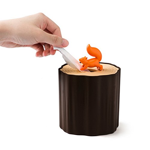 0645038958413 - COOL DECORATIVE TISSUE BOX SQUIRREL BY QUALY DESIGN STUDIO. BROWN COLOR. REALLY UNIQUE TISSUE DISPENSER. WORK WITH ROLL OF TOILET PAPER. GREAT DESIGNER GIFT FOR CREATIVE PEOPLE.