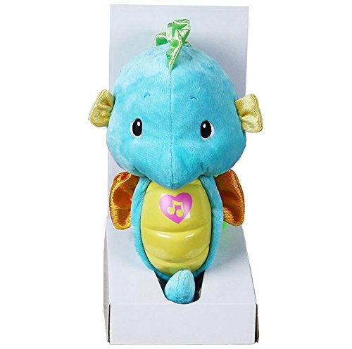 6453879899765 - ZWC BABY EDUCATIONAL EARLY CHILDHOOD SOUND AND LIGHT TO APPEASE BABY HIPPOCAMPUS SLEEP AIDS DOLLS DOLL PLUSH TOYS , BLUE