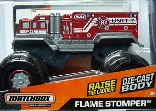 0645416481731 - MATCHBOX ON A MISSION MBX FLAME STOMPER 1:24 SCALE DIE CAST TRUCK