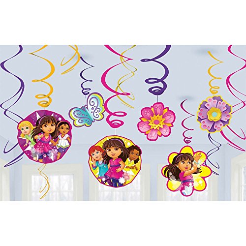 0645416939560 - AMSCAN DORA AND FRIENDS SWIRL DECORATIONS