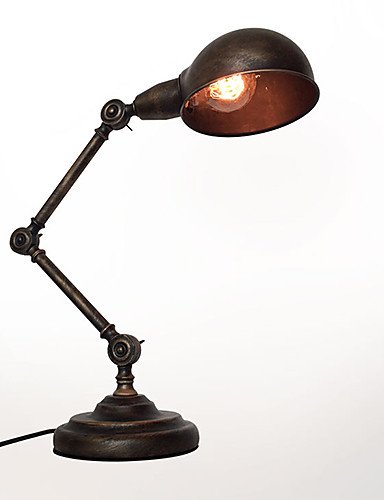 6454321498185 - LONG-WESTMENLIGHTS INDUSTRIAL GOOSENECK DESK TABLE LAMP BLACK RETRO ANTIQUE READING LIGHTS , YELLOW-90-240V