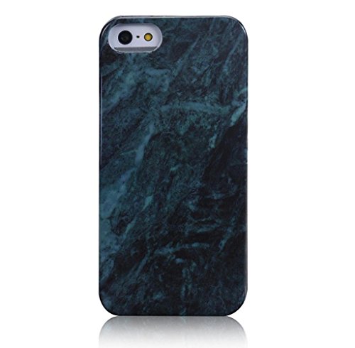 0646054419698 - GENERIC MARBLE TEXTURE PRINT COVER CASE SKIN FOR IPHONE SE GREEN